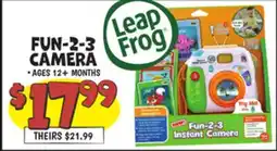 Ollie's LEAPFROG FUN-2-3 INSTANT CAMERA offer
