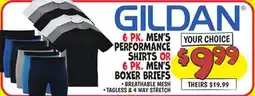 Ollie's GILDAN Men's Performance Shirts OR Boxer Briefs offer