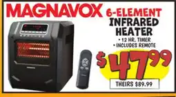 Ollie's MAGNAVOX 6-ELEMENT INFRARED HEATER offer