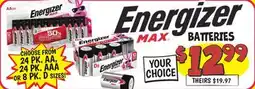 Ollie's Energizer MAX BATTERIES offer