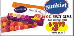 Ollie's Sunkist FRUIT GEMS offer
