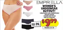 Ollie's WOMEN'S UNDERWEAR BUYOUT! offer