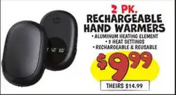 Ollie's RECHARGEABLE HAND WARMERS offer