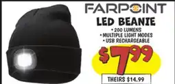 Ollie's FARPOINT LED BEANIE offer