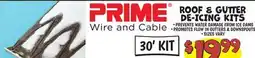 Ollie's PRIME ROOF & GUTTER DE-ICING KITS offer