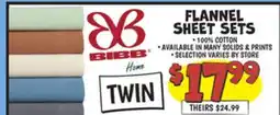 Ollie's FLANNEL SHEET SETS offer