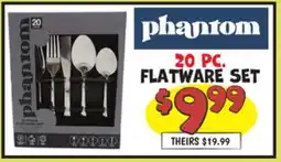 Ollie's PHANTOM 20 PC. FLATWARE SET offer