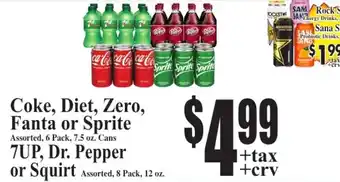Coke, Diet, Zero, Fanta or Sprite