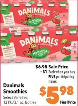 Super Saver Danimals Smoothies offer