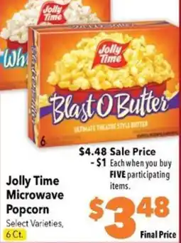 Super Saver Jolly Time Microwave Popcorn offer