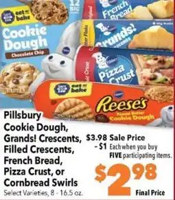 Super Saver Pillsbury Cookie Dough, Grands! offer