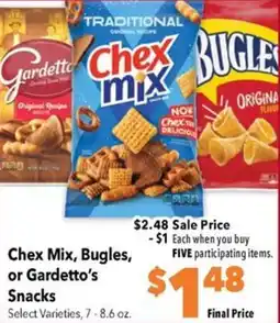 Super Saver Chex Mix, Bugles, or Gardetto's Snacks offer