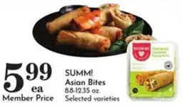 Pavilions Summi Asian Bites offer