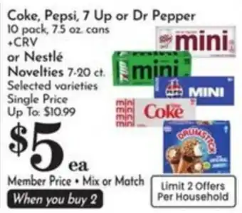 Coke, Pepsi, 7 Up or Dr Pepper
