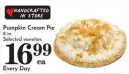 Pavilions Handcrafted in store pumpkin cream pie offer