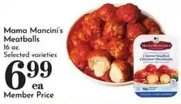 Pavilions Mama Mancini's Meatballs offer