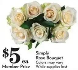 Pavilions Simply Rose Bouquet offer