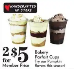 Pavilions Bakery Parfait Cups offer