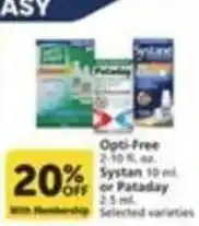 Pavilions Opti-Free offer