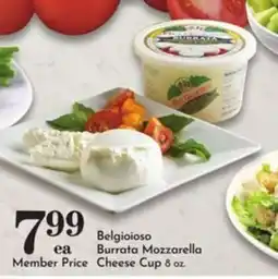 Pavilions Belgioioso Burrata Mozzarella Cheese Cup offer