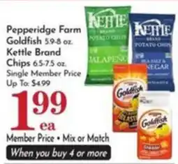 Pavilions Pepperidge Farm Goldfish offer