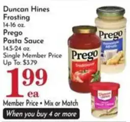 Pavilions Duncan Hines frosting offer