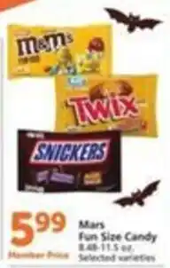 Pavilions Mars Fun Size Candy offer