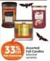 Pavilions Assorted Fall Candles offer