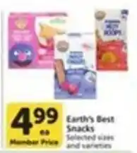 Pavilions Earth's Best Snacks offer