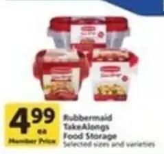 Pavilions Rubbermaid TakeAlongs Food Storage offer