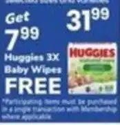 Pavilions Huggies baby wipes offer