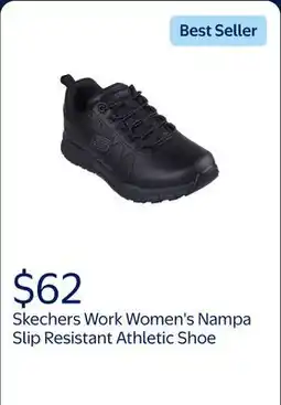 Walmart Skechers Work Women's Nampa Bungee Slip Resistant Athletic Shoe offer