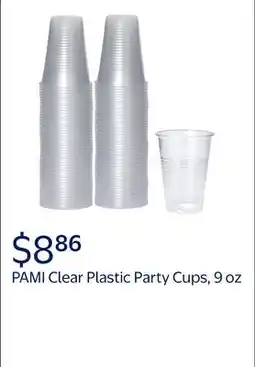Walmart PAMI 9 Oz Clear Plastic Cups for Party Disposable, BPA-Free Drinking Cups offer