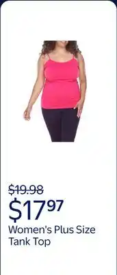 Walmart Women's Plus Size Tank Top offer