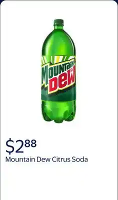 Walmart Mountain Dew Citrus Soda Pop offer