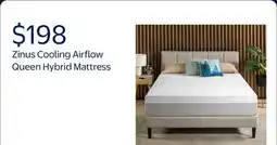 Walmart Zinus Cooling Airflow 10 Hybrid Mattress in a Box, Adult, Queen offer