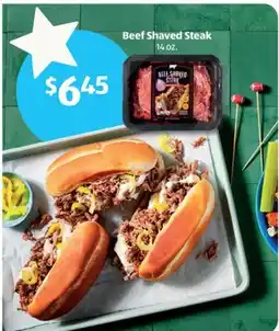 Aldi Beef Shaved Steak offer