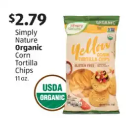 Aldi Simply Nature Organic Corn Tortilla Chips offer