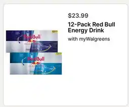 Walgreens 12-Pack Red Bull Energy Drink offer