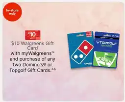 Walgreens $10 Walgreens Gift Card offer
