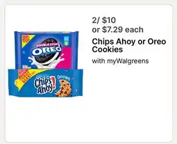Walgreens Chips Ahoy or Oreo Cookies offer