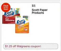 Walgreens Scott Paper Products offer