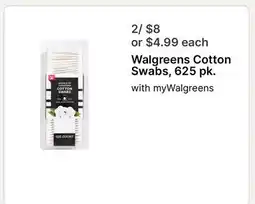 Walgreens Walgreens Cotton Swabs 625 pk offer