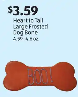 Aldi Heart to Tail Large Frosted Dog Bone offer