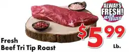 Valley Marketplace Fresh Beef Tri Tip Roast offer