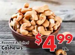 Valley Marketplace Roasted & Salted Cashews offer