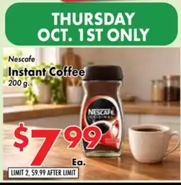 Valley Marketplace Nescafe Instant Coffee offer