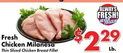 Valley Marketplace Fresh Chicken Milanesa offer