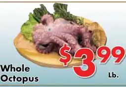 Valley Marketplace Whole Octopus offer