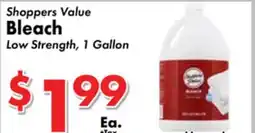 Valley Marketplace Shoppers Value Bleach offer